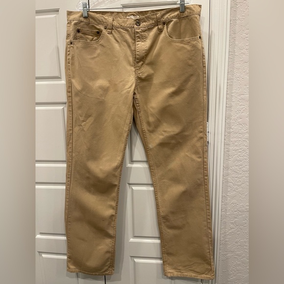 Urban Pipeline Mens Jeans size 36x32 khaki straight leg Preloved Good Condition - Picture 1 of 6